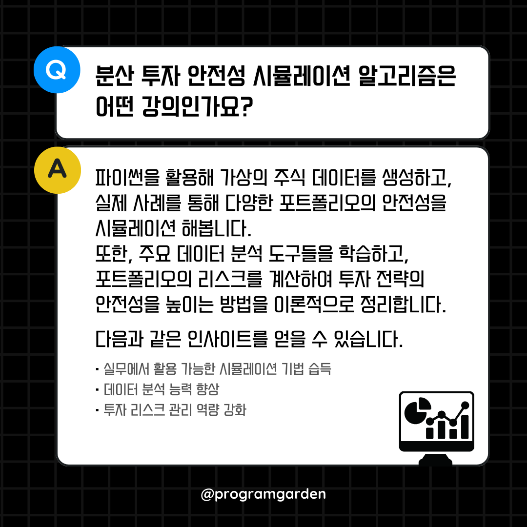 분산투자 안정성 시뮬레이션 - 온오프믹스