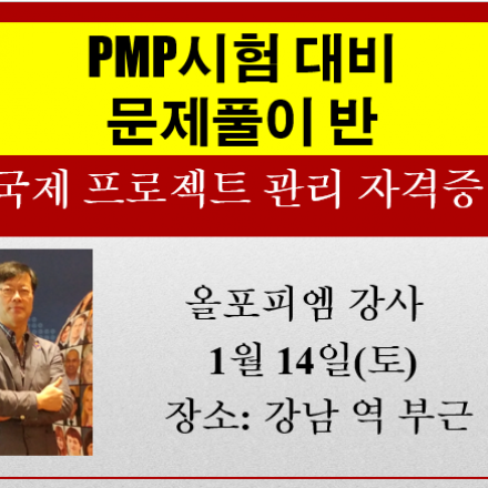 PMP시험대비 문제 풀이반--토요일-저자직장-PMP Power exam 800