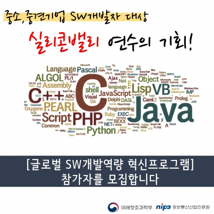 글로벌 SW개발역량 혁신프로그램 참가자 모집
