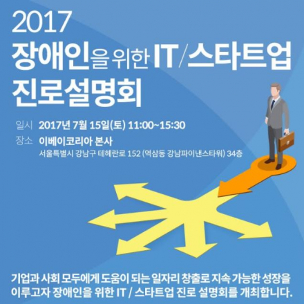 장애인을 위한 IT스타트업 진로설명회