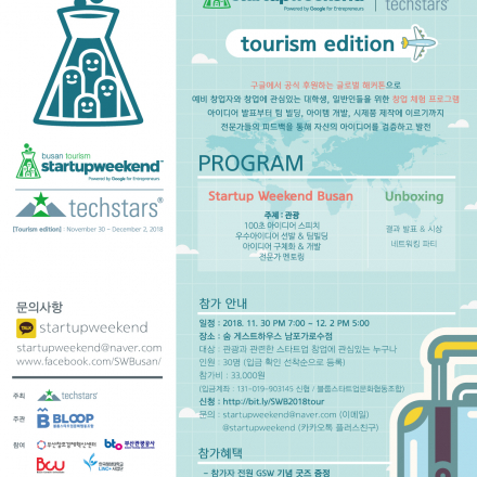 Techstars Startupweekend in Busan Tourism Edition (스타트업 위캔드 부산)