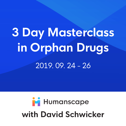 ‘3 day Masterclass in Orphan drugs’ by David Schwicker