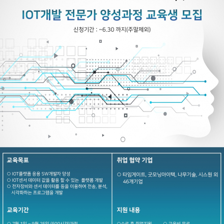 [앵콜요청교육] IOT SW개발 전문가과정