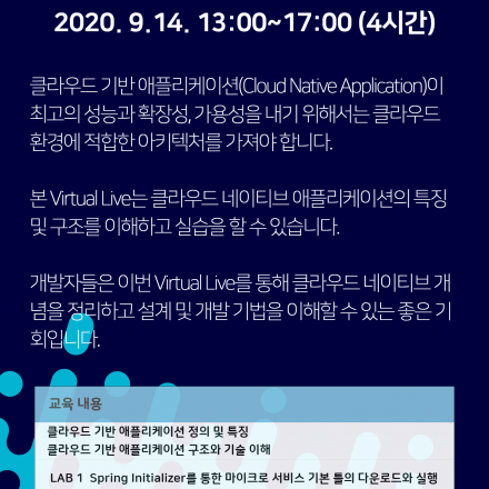 [GCL 무료 온라인 교육] 클라우드 네이티브 애플리케이션 개발 기법