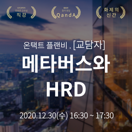 [온택트 플랜비 교담자] 메타버스와 HRD