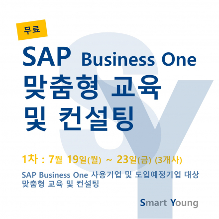 [무료 교육 및 컨설팅] SAP B1 사용자를 위한 맞춤형 교육