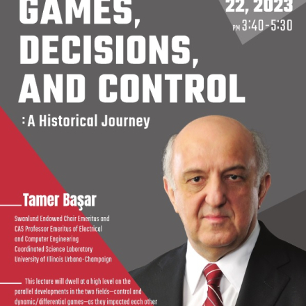 Kwon Lecture 2023: Tamer Basar 교수 초청 강연