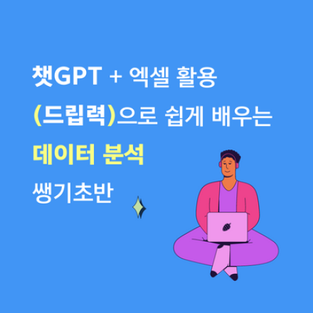 [강남] 챗 GPT + 엑셀 활용 (드립력)으로 쉽게 배우는 데이터 분석 쌩기초반
