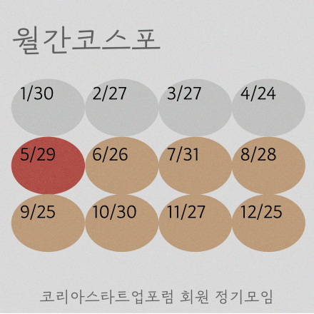 [코스포] 5월 월간코스포