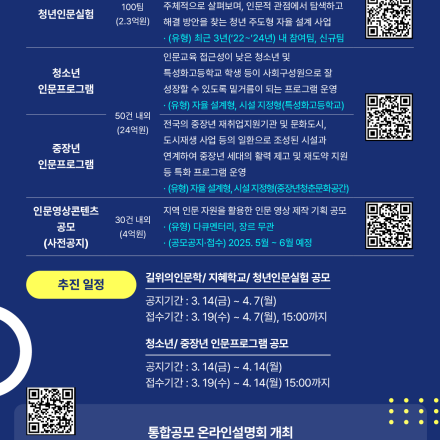 [한국문화예술위원회] 2025 청년인문실험