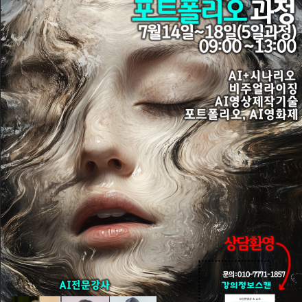 AI영상제작 전문가에게 배우는 AI단편영상 & 쇼츠제작 포트폴리오 과정