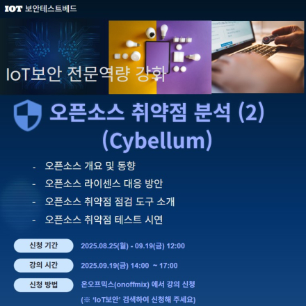 [KISA IoT 보안테스트베드] 오픈소스 취약점 분석(2)(Cybellum)