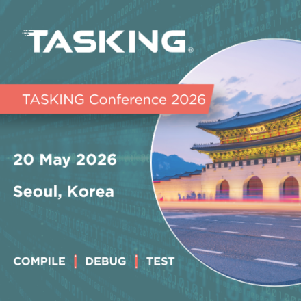 TASKING Conference  Korea 2026- 5/20(수) 양재 엘타워