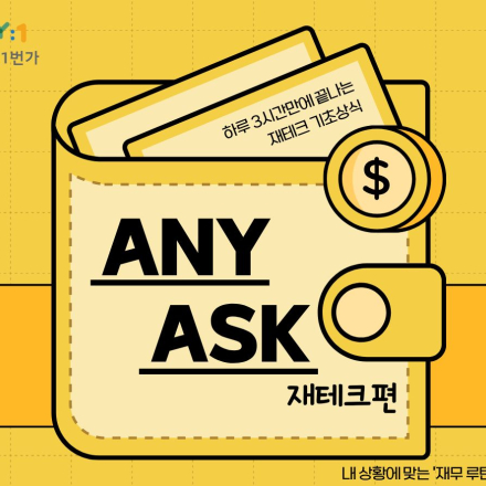 <ANY Ask> 하루 3시간 만에 끝나는 재테크 기초상식 특강