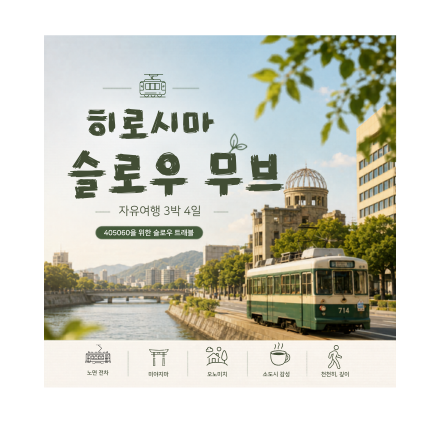 [무료 여행 설명회] 노면전차의 도시 히로시마, 천천히 머무는 3박 4일