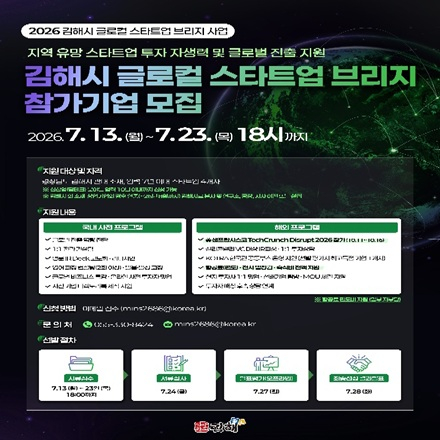 『글로컬 스타트업 브리지』 사업 참가기업 모집 안내