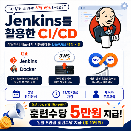 [무료클래스] 단2일, Jenkins를 활용한 CI/CD 환경 구성