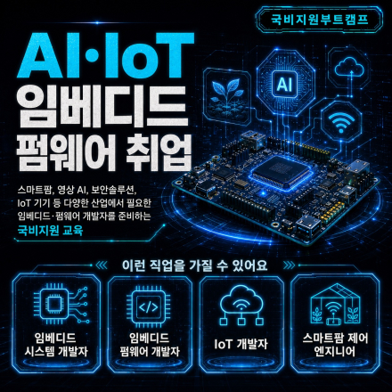 (기숙사 제공 ) AI·IoT 시대, 기기를 움직이는 임베디드·펌웨어 개발자 국비지원교육