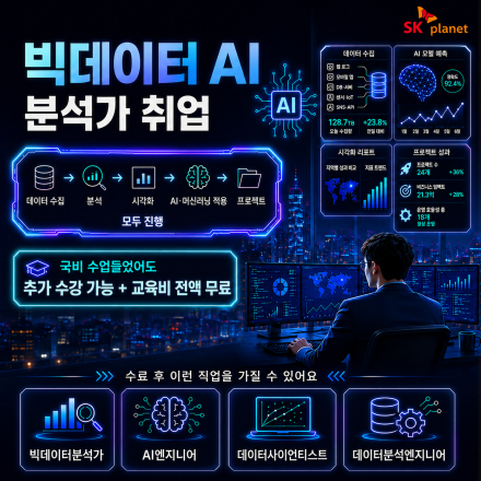 [ 부산 ] SK플래닛x영산대학교 AI 빅데이터 과정 ( 국비 수강했어도 참여 가능!)